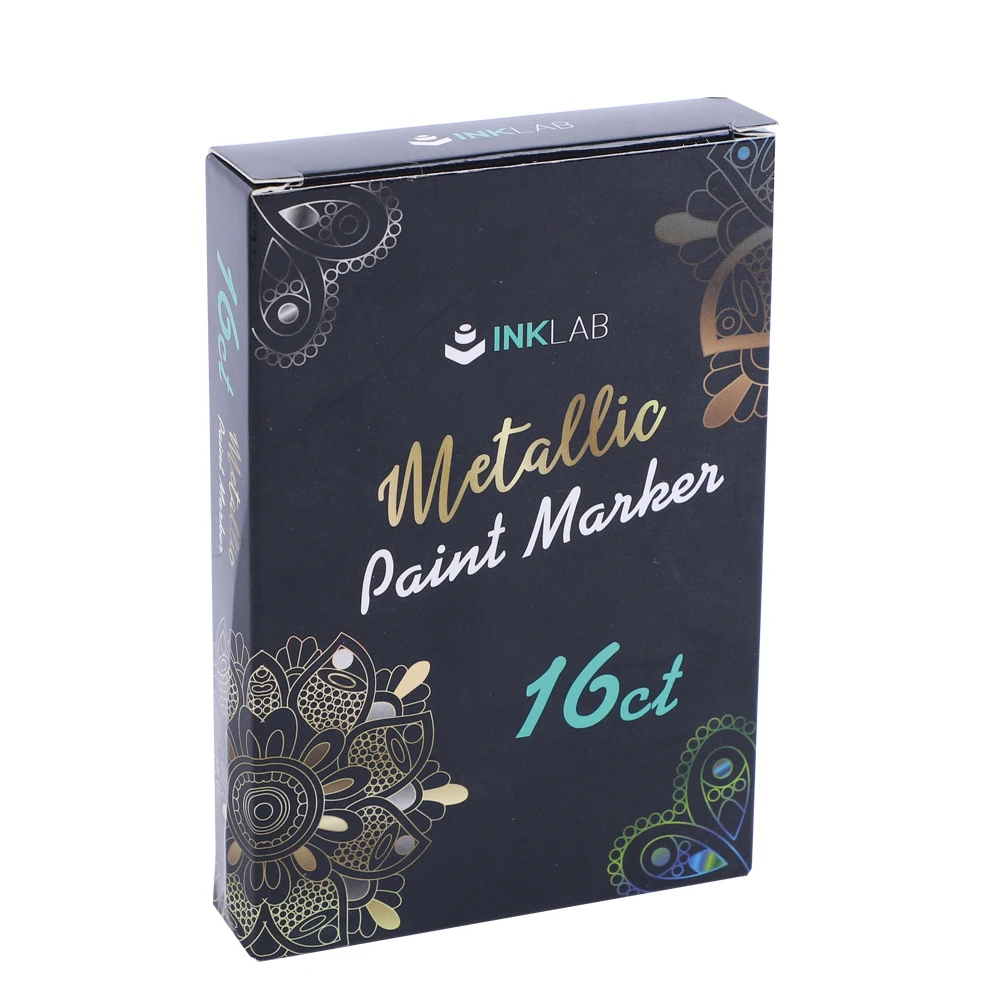 Amazon Best Selling 16 Colors Oil-based Metallic Paint Markers Set,Permanent Markers
