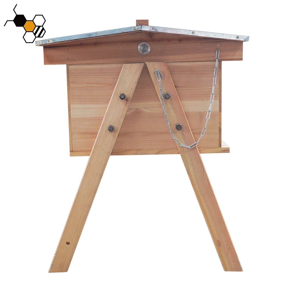 Hive For Bees 28 Frames Long Bee Hive Kenya Set Beehive Box Horizontal Bee Box Wooden Langstroth Top Bar Beehives