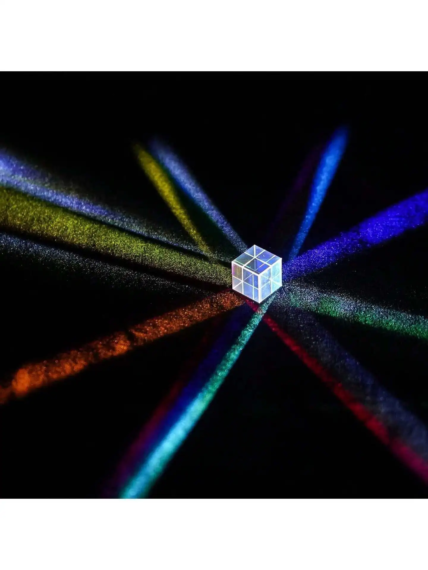 Настраиваемые кристаллические изделия с покрытием X-cube световые оптические окрашенные кристаллы комбинированные кубические призмы