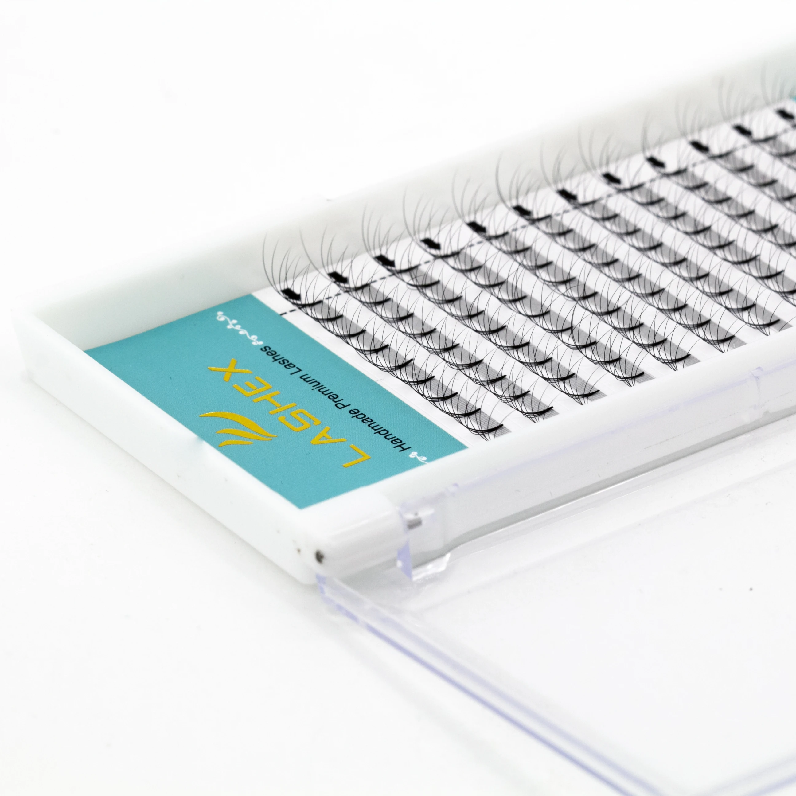 Готовые объемные вееры 8-15 мм, 0,07, 0,05, 0,10 мм, длинный стержень и короткий стержень, 3D готовые объемные вееры, клейкие удлинители для ресниц