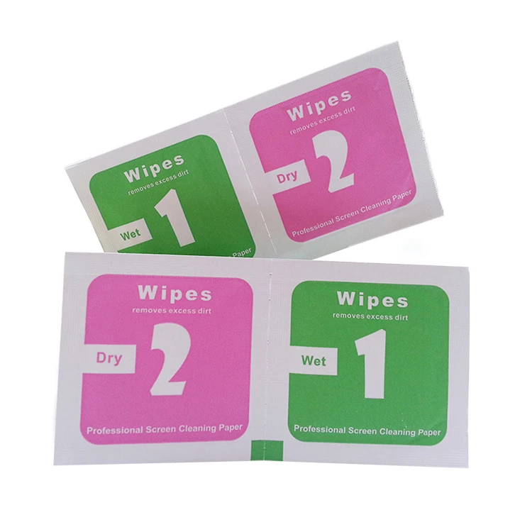 OEM/ODM Alcohol-Free Wet and Dry Computer Screen Wipes Laptop Sunglasses /Lens /Eyeglasses Dust-Proof Clean Wet Wipes