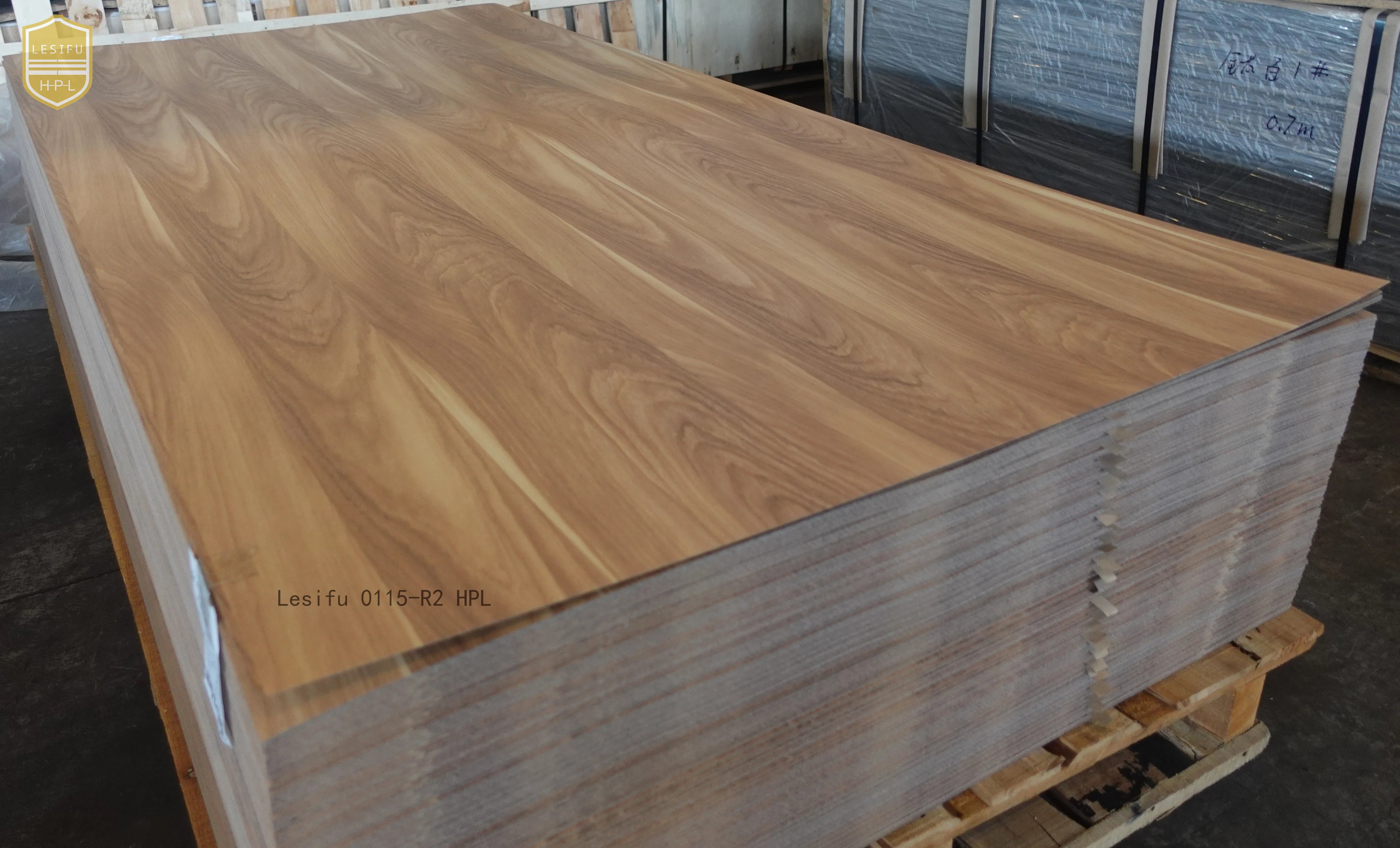 Lesifu 0115-R2 hpl wood laminate suppliers surface synchronized formica cheap price