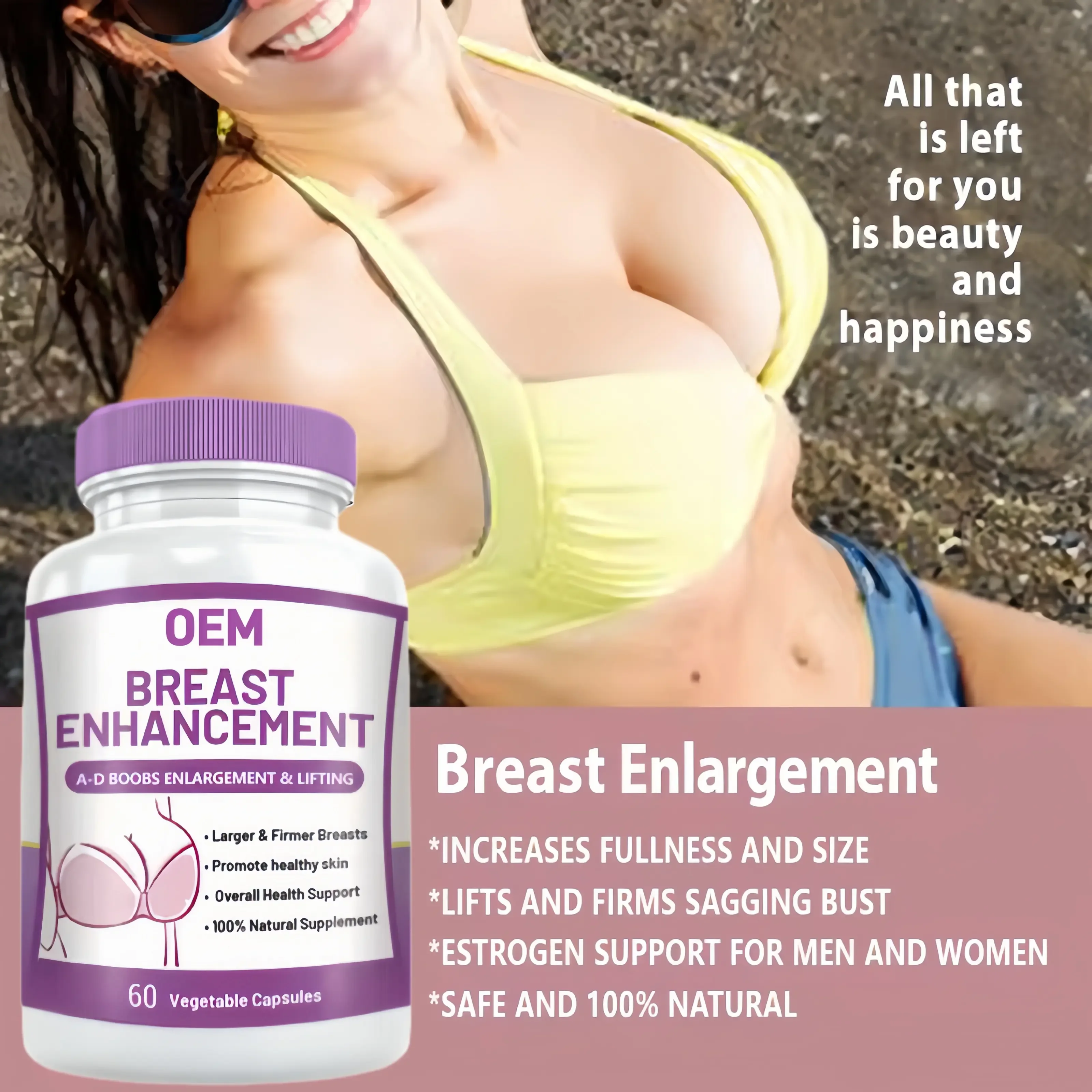 OEM женские капсулы для подтяжки груди увеличения большие таблетки