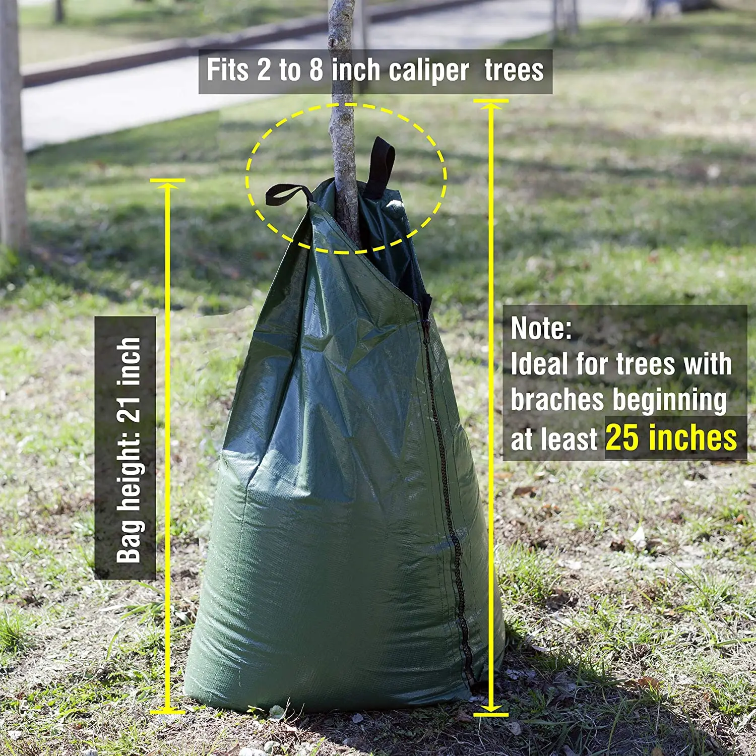 Slow Release 75L Tree Watering Irrigation Bag UV Proof PVC Plant Watering Bag