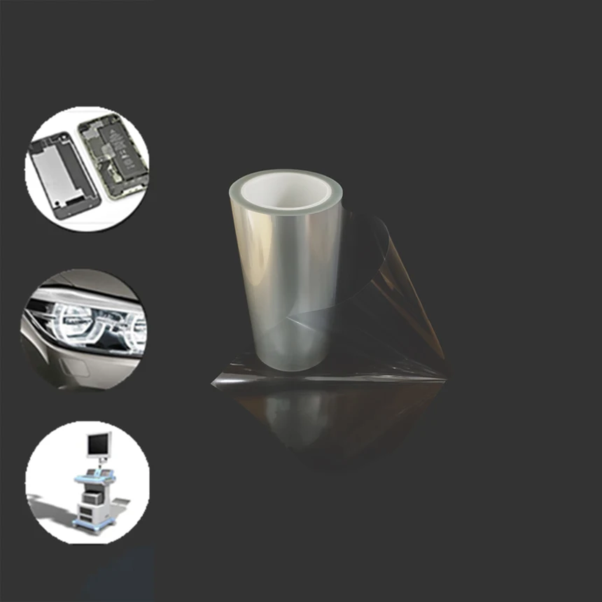 50mic Pet Protective Film with Silicone/Acrylic Adhesive for Smartphone Protection