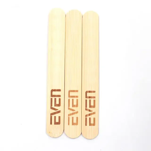 High Quality Bamboo ice-cream sticks 93&114 mm round&square edges in bulk Customized logo ice -cream stick