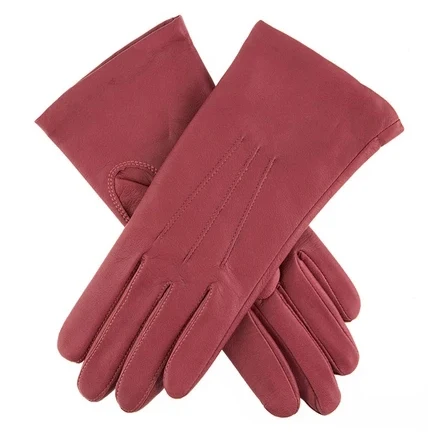 Simple  Design Warm and  Comfortable Women  Car Driving Leather Gloves
