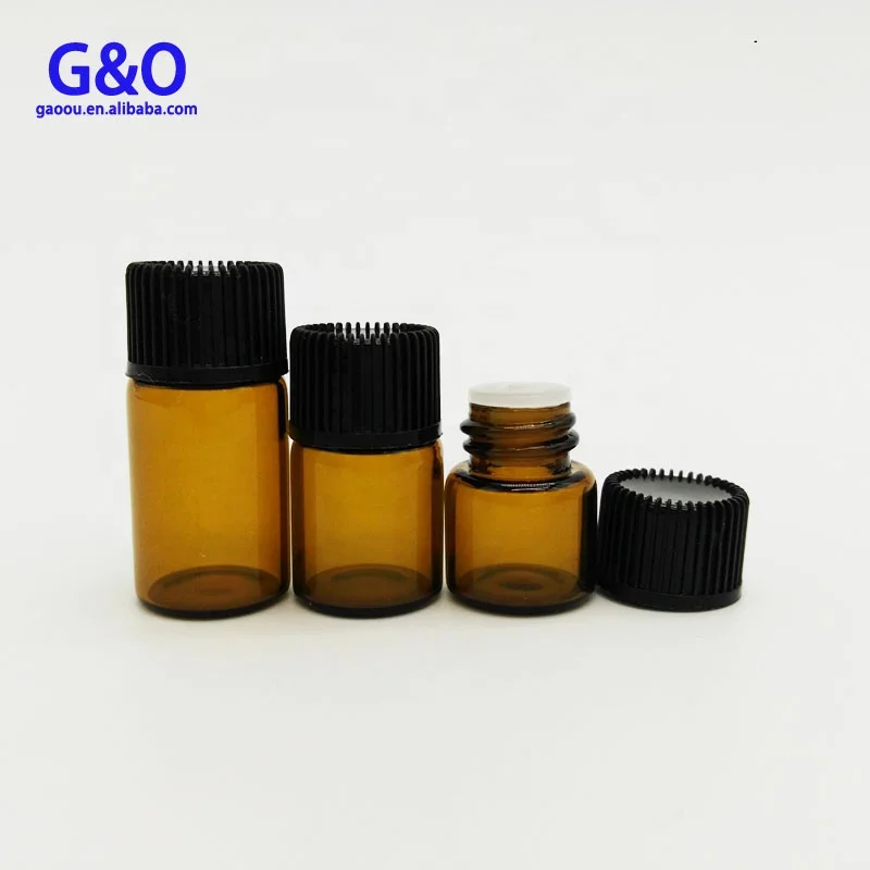 factory price high quality amber essential oil bottle 5ml 10ml roller glass bottle customized logo