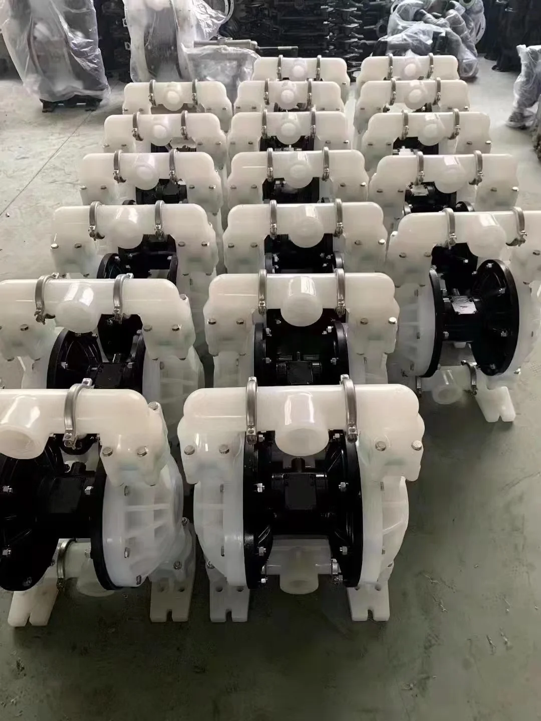 Hot sales Sanitary PP Double pneumatic diaphragm pump For paint