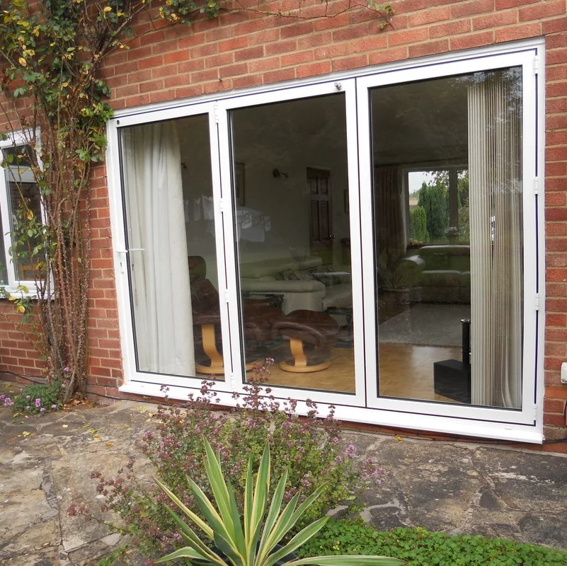 Customized waterproof exterior aluminum accordion doors glass bifold doors patio bi folding door