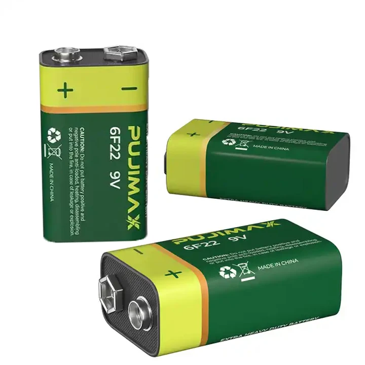 PUJIMAX Universal 10PCS 6F22 9V Battery Carbon Battery Pack Safe Durable Environmentally Single Use Batteries For Water Heaters