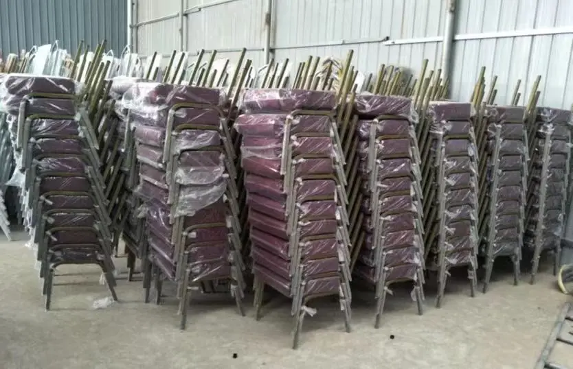 Factory Modern Connectable Padded Interlocking Metal Church Chair For Church Sanctuary