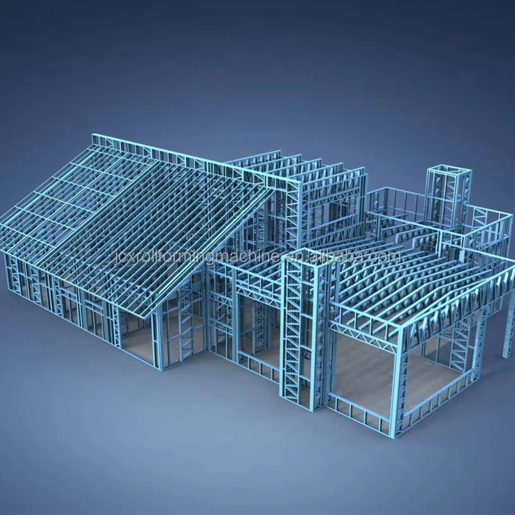 G350 G550 Galvanized Metal Steel Frame C89 Light Steel Framing Machine LGS LGSF Light Gauge Roll Forming Machine