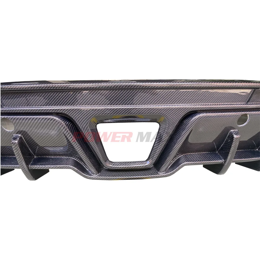 Carbon Fiber T Style Rear Lower  Bumper Lip Diffuser 2019- for Toyota GR Supra A90 A91 MK5 Rear Diffuser
