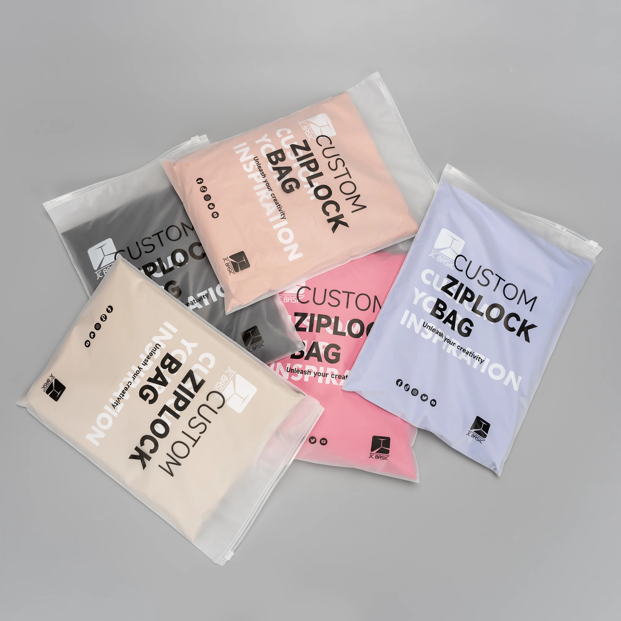 Pvc Frosted Pp Zipper Bags Ziplock Bags Shipping Bags For Clothing