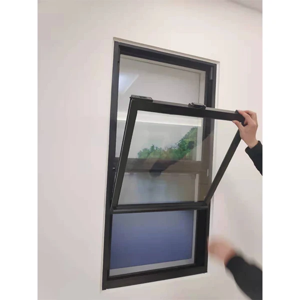 UPVC windows single hung double hung windows with grill design and mosquito net