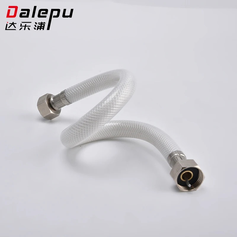 Wholesale Modern Brass Sleeve Durable PVC Steel Wire Braided Hose Shower Plumbing for Bathroom Use