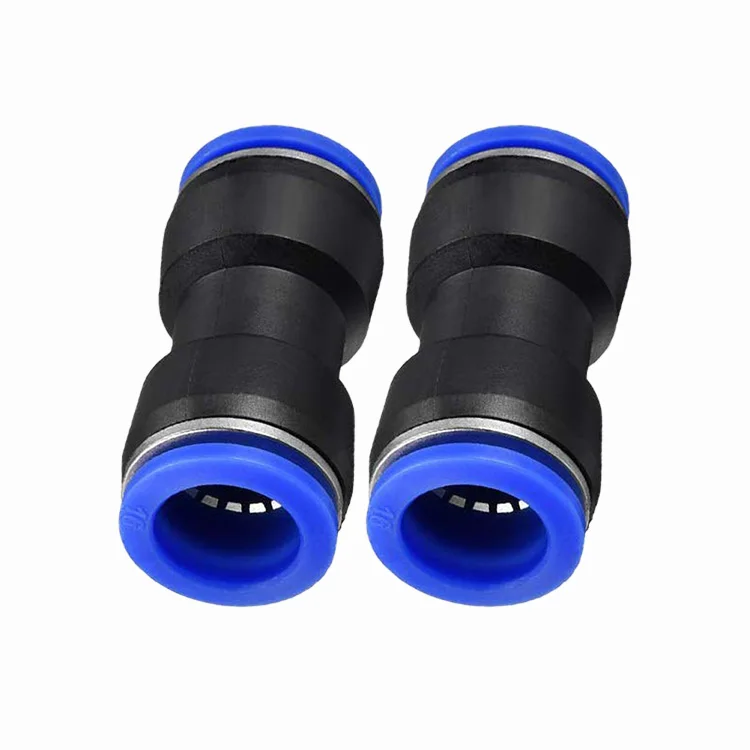Plastic Push Connect Fitting Kit 5/8 OD Straight Push Connectors 16mm China Quick Release PU Air Line Fittings