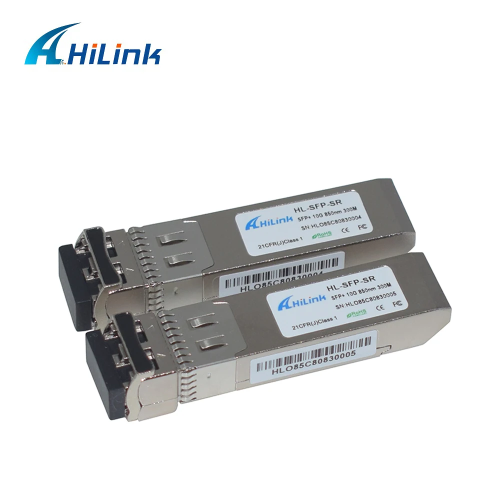 Compatible SFP-10G-SR10G SFP+ 850nm 300m Duplex LC DOM MMF Optical Transceiver Module