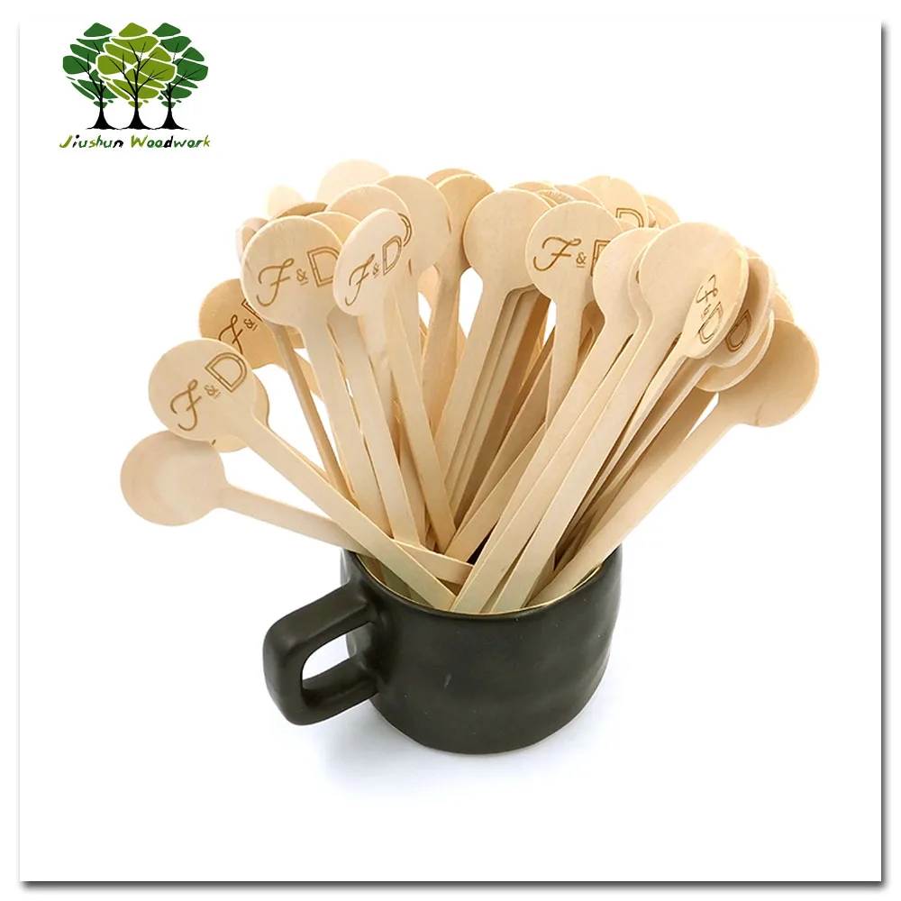 New design disposable wood coffee tea drink stirrer stick