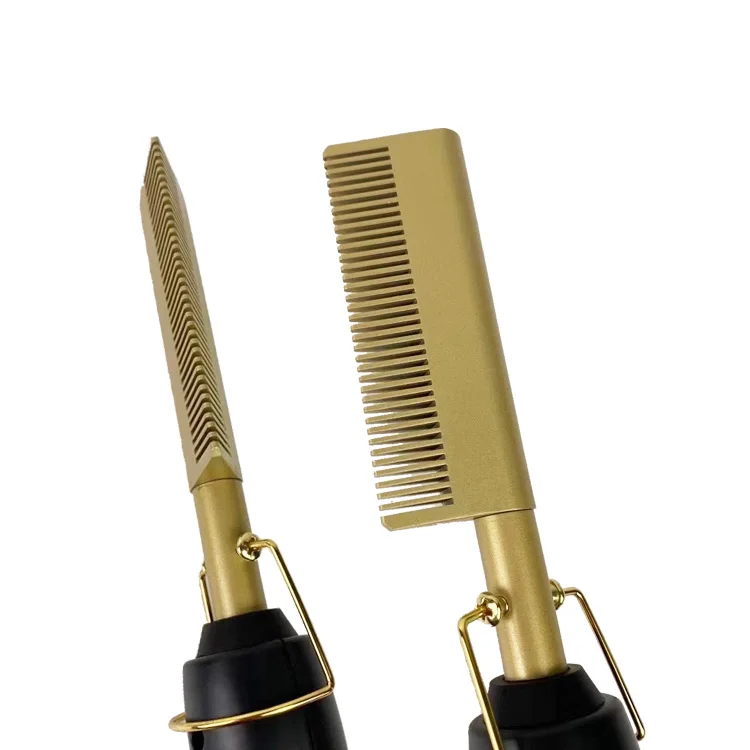 Hot Selling Wet and Dry Hot Iron Comb Portable Mini Hair Straightening Hot Comb Electric