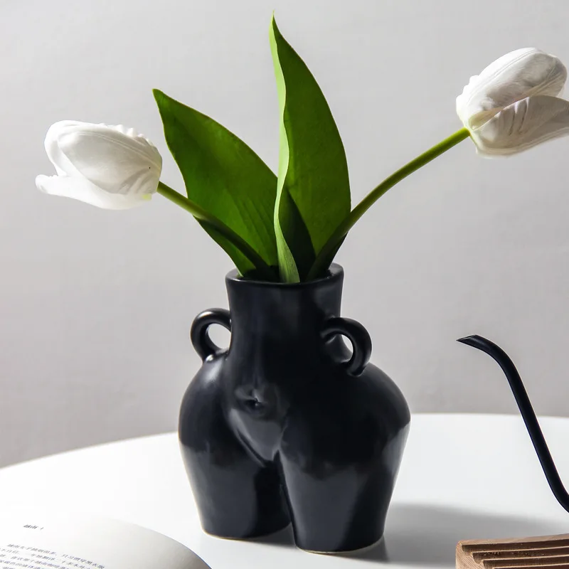 Nordic style body vase butt vase for home decor modern for room decor