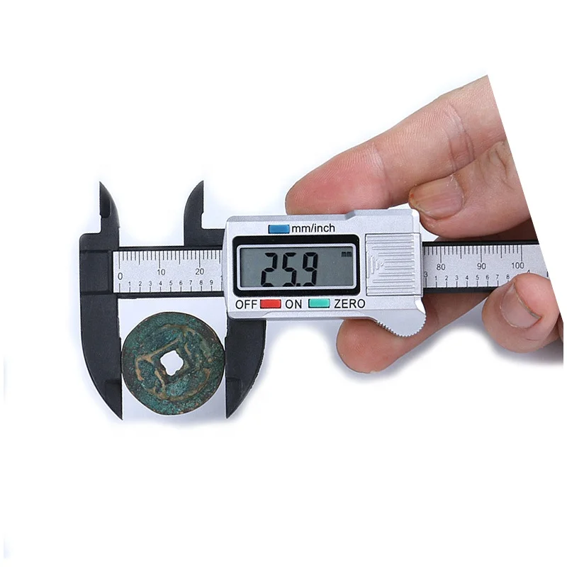 Hot sale high quality black mini 0-100mm digital display vernier caliper