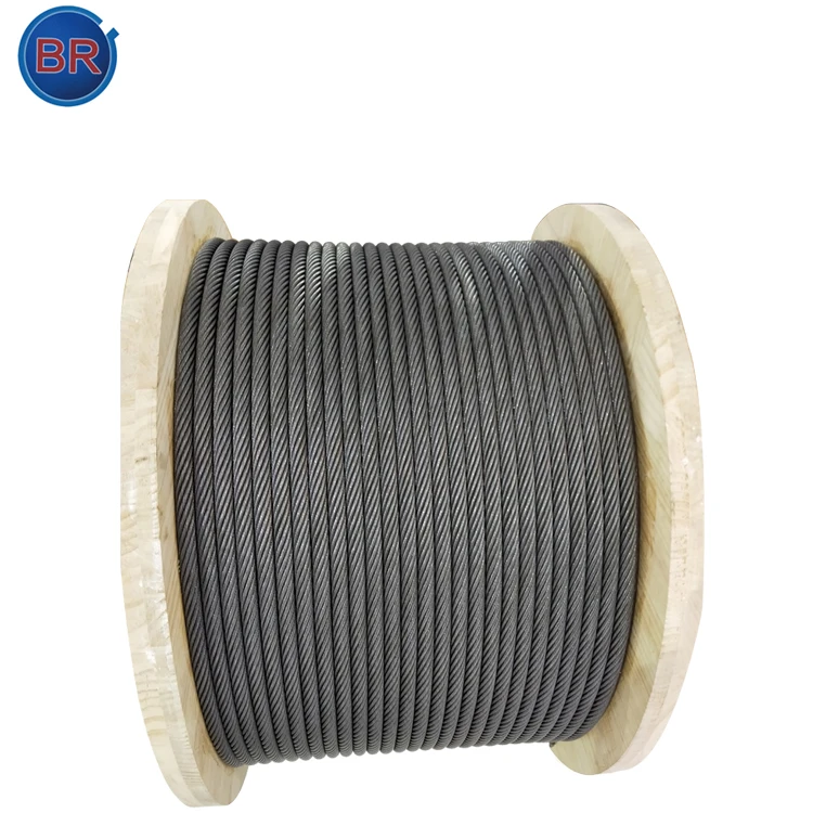 Manufacturers BS 302 Standard High Carbon 8*19S Steel Wire Rope For Elevator 12mm 16mm