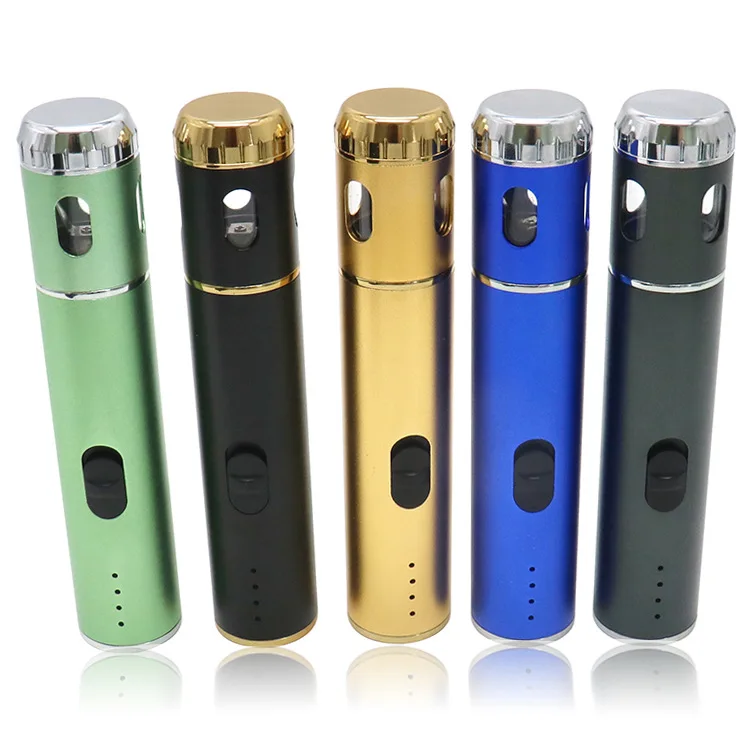 Portable Aluminium Electric Automatic Herb Grinder Pen USB Rechargeable Smoking Tobacco Grinder For Herb Spice