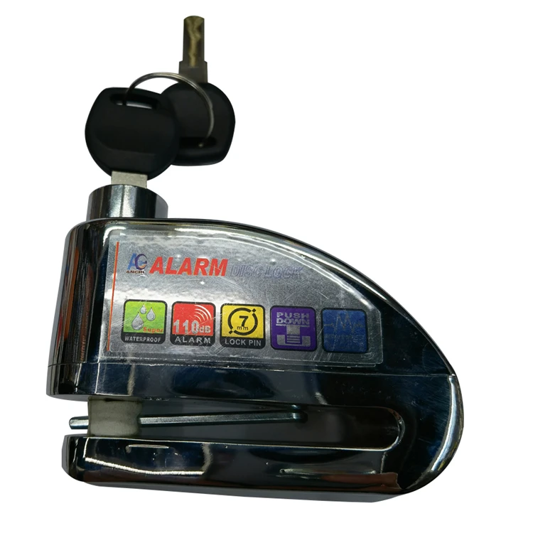 
Trending hot products electronic alarm lock electroplating lock disc brake lock 