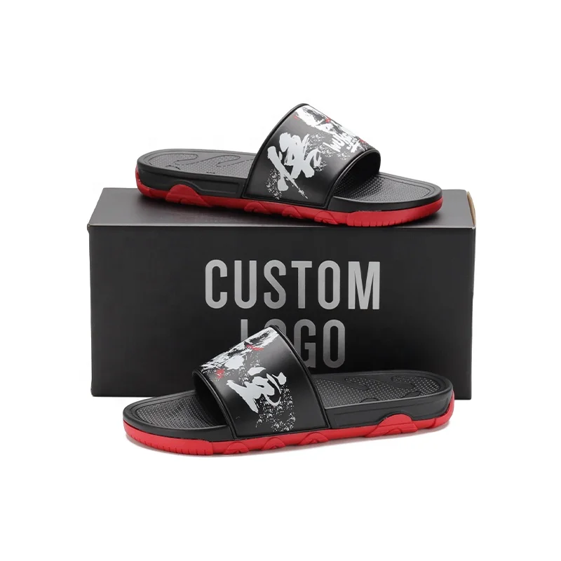 Henghao Eco-Friendly Custom Slide Sandals Game Inspired Slipper Unique Super Soft Custom Slide Original Leather Slippers For Man