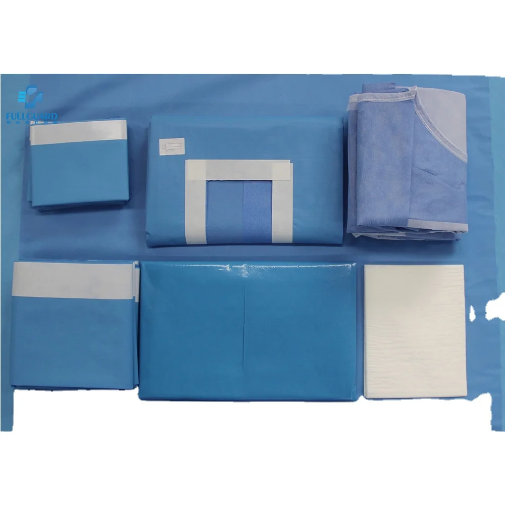 Disposable Sterile Custom Surgical Laparotomy Procedure Packs for Clinic