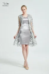 Платье для матери невесты с пиджаком, индивидуальный пошив, женские костюмы для матери невесты, платья для матери невесты розового цвета