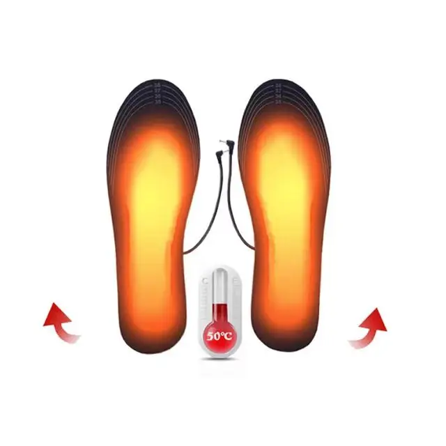 2020 New Design Heat Moldable Insoles Winter Croppable Heated insoles With USB Interface