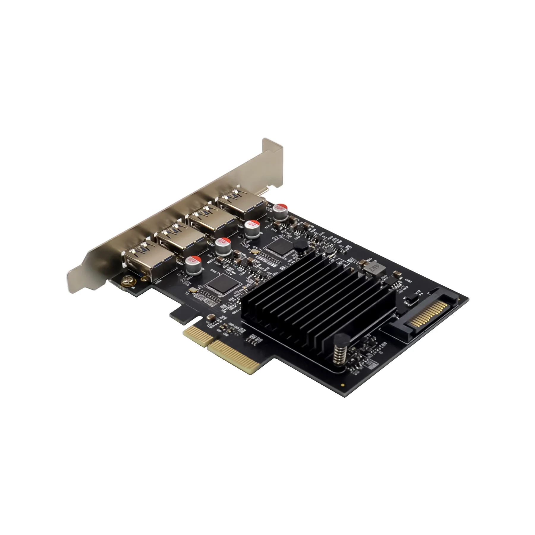 Sunweit ST647 USB 3.1 Gen 2 10Gbps 4 Ports Type A PCI-e 3.0 x4  ASM3142 Controller card