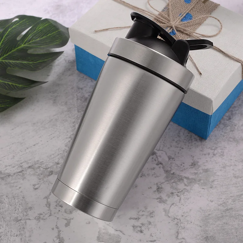 Fitness Sports 304 Stainless Steel Milkshake Cup Foreign Trade Protein Powder Shaker Cup