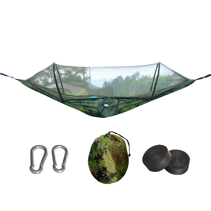 OEM Outdoor Anti-rollover Camping Portable Hanging Swing Tenacity Nylon Custom Adjustable Yard Beach Hammock