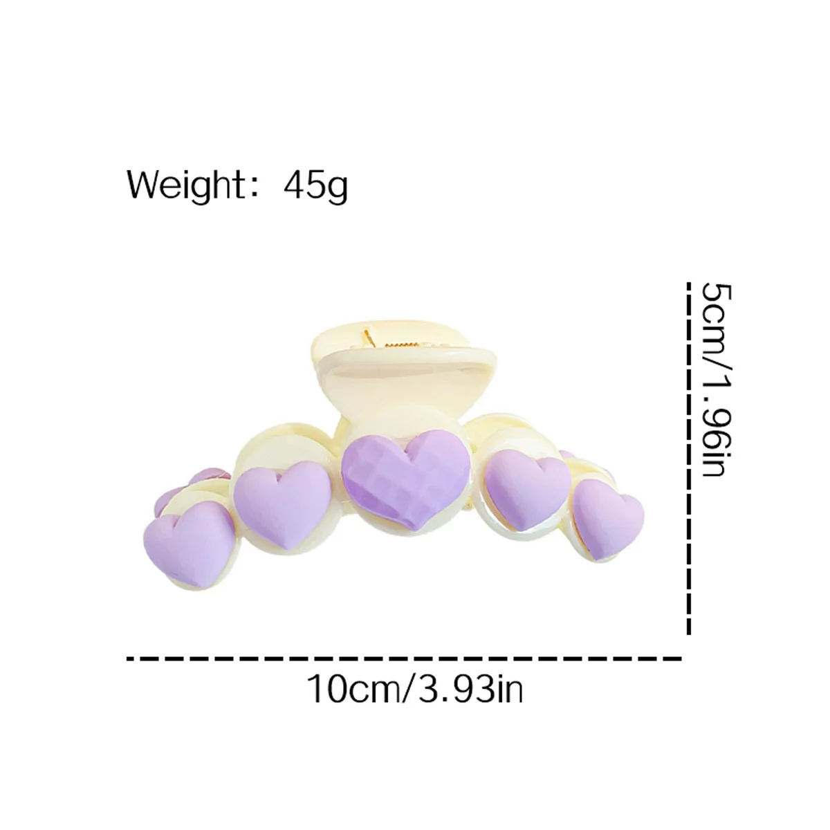 Korean Macaron Fruit Grab Clip Sweet Cherry Flower Women Large Shark Clip 10cm