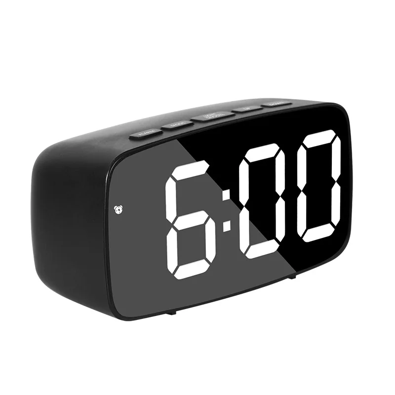 Smart Modern Bedroom Desk Clock USB Large Digital Table Clock LED Mirror Electronic Alarm Clocks
