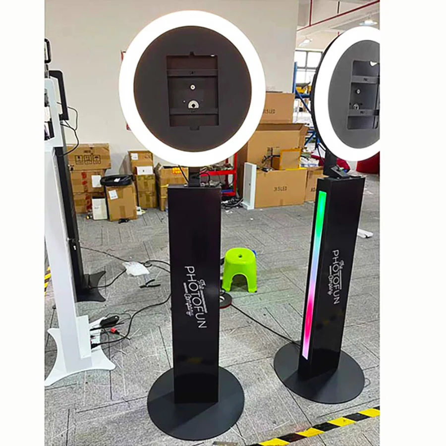 Ipad Photo Media Pod Booth With Fill Light Lamp Manual Auto Photo Ipad 360 Photo Booth Selfie Caja Autom