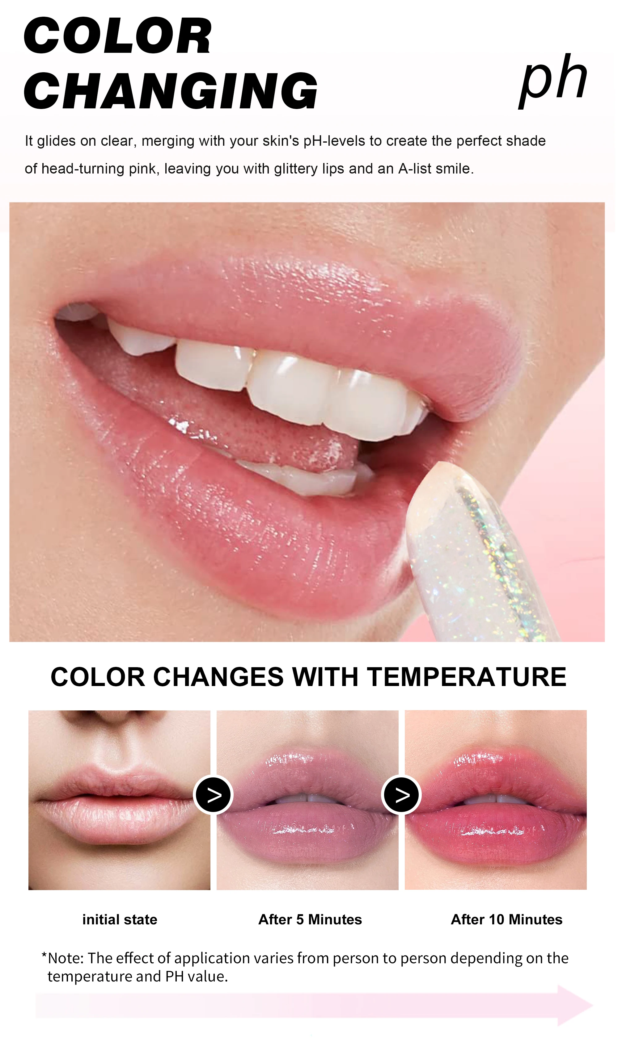 HANDAIYAN Wholesale Moisturizing Shimmer Temperature Change 4 Colors Waterproof Lip Blam Makeup Cosmetics