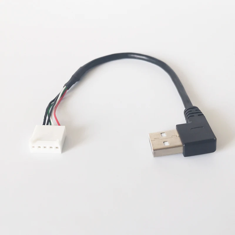  Под заказ 90 градусов USB 2 0 A папа Оригинальный Molex 3 4 5Pin терминал провода Жгут кабеля левый/правый угол к