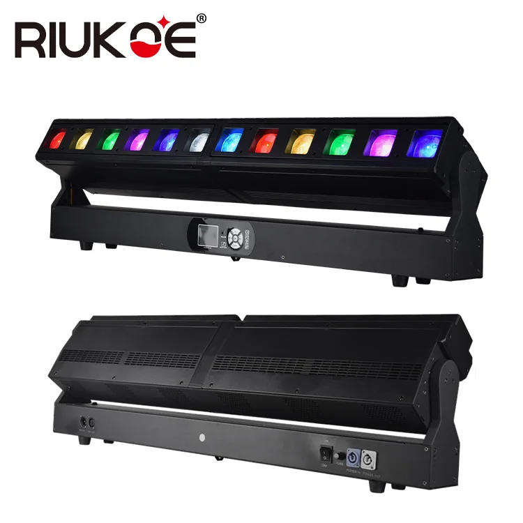 Профессиональная система сценических огней Dj Disco 12X40w Пиксельная головка Dmx Rgbw Quad 4 в 1 Светодиодная движущаяся планка