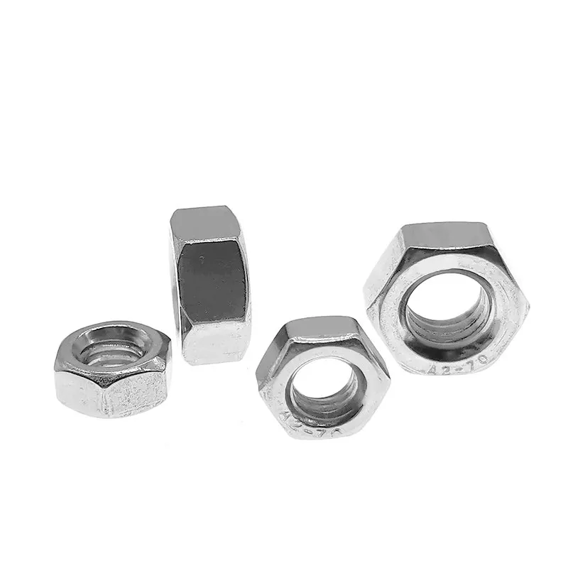 Nut Custom Stainless Steel M8 M10 M12 M6 Prices Hardware Hex Nuts For Industrial Construction Fasteners