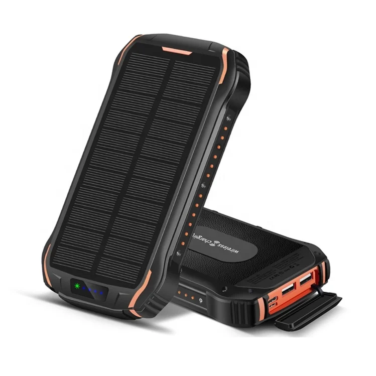 Best Wholesale Price Portable Solar Charging Power Bank Wireless Charger 26800 mAh