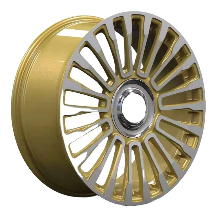 Personality customization golden machined face wheel rim rims 5 holes ET 40 for Cadillac DTS-2290