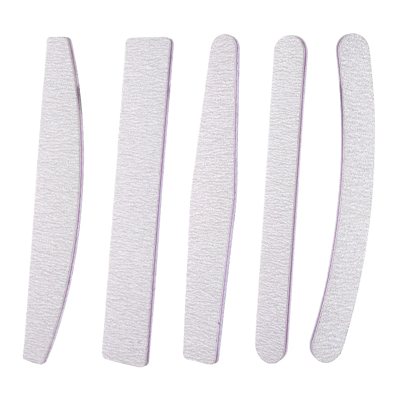 Hot selling  professional five shapes double side nail files 100/180 with custom logo