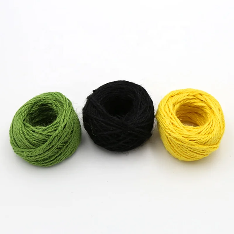 
DIY wall decor colored jute twine/hemp rope hemp twine for sale 