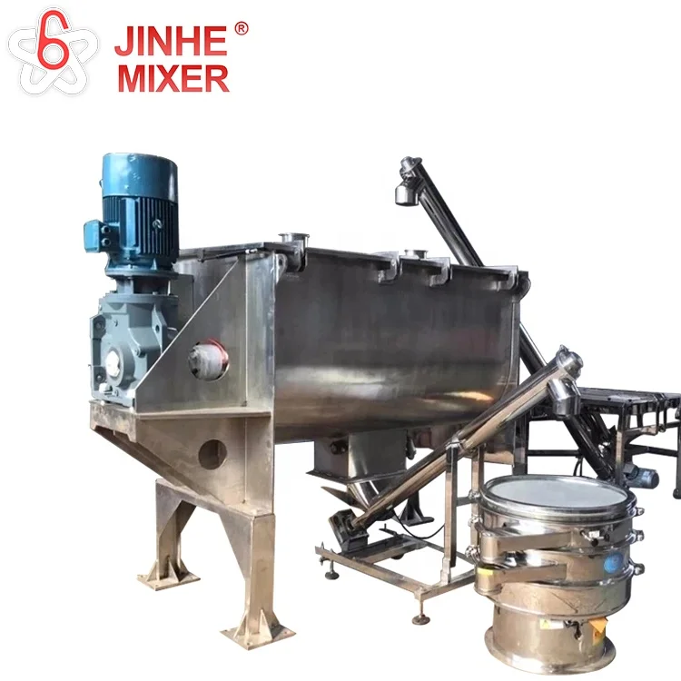 Best price stainless steel 100L 300L 500L 1000L 2000L 5000L 10000L horizontal double blade U vessel ribbon small mixer