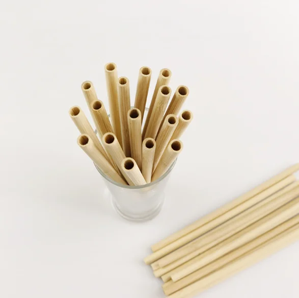 Оптовая продажа 100% натуральная биоразлагаемая Экологически чистая соломинка аксессуары для органических напитков Бамбуковая